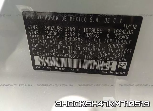 3HGGK5H47KM710513 фото 10