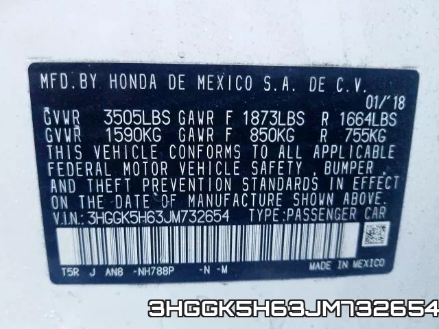 3HGGK5H63JM732654 фото 2