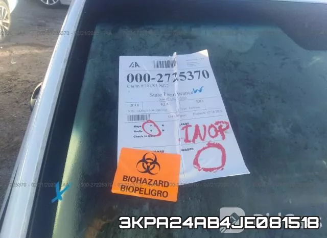 3KPA24AB4JE081518 фото 6