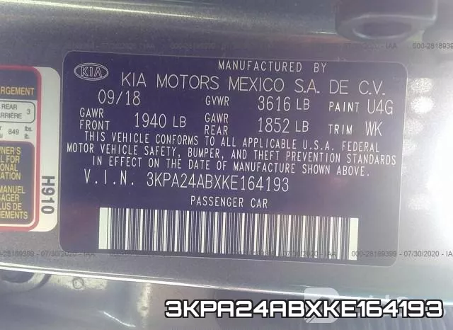 3KPA24ABXKE164193 фото 10
