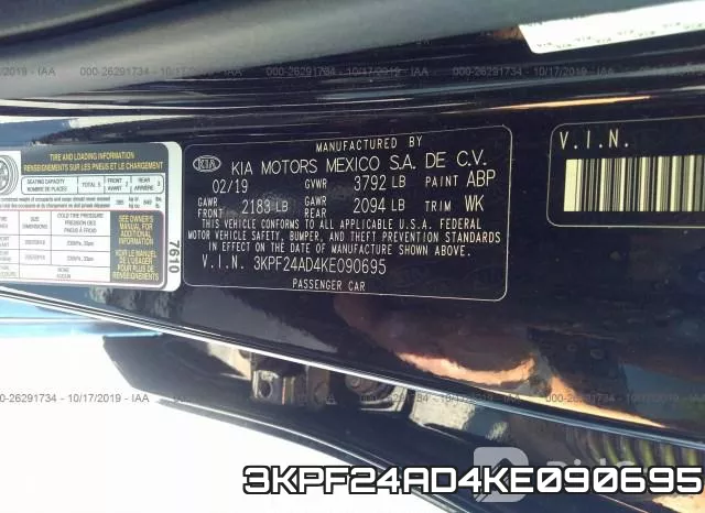 3KPF24AD4KE090695 фото 10