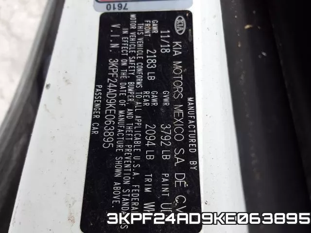 3KPF24AD9KE063895 фото 2