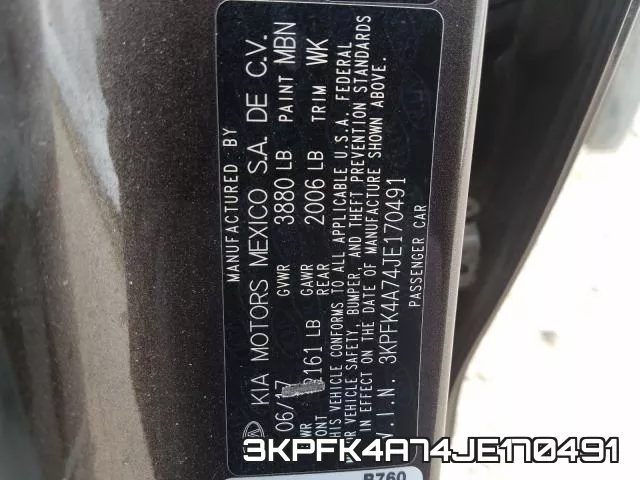 3KPFK4A74JE170491 фото 2