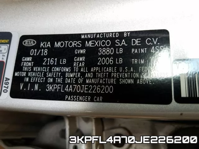 3KPFL4A70JE226200 фото 2