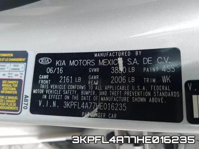 3KPFL4A77HE016235 фото 2