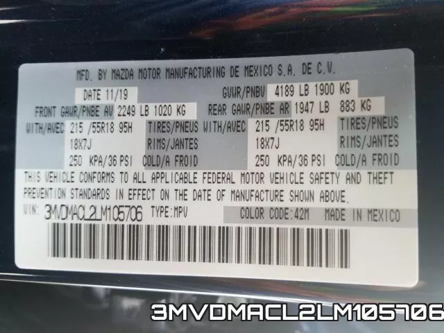 3MVDMACL2LM105706 фото 2