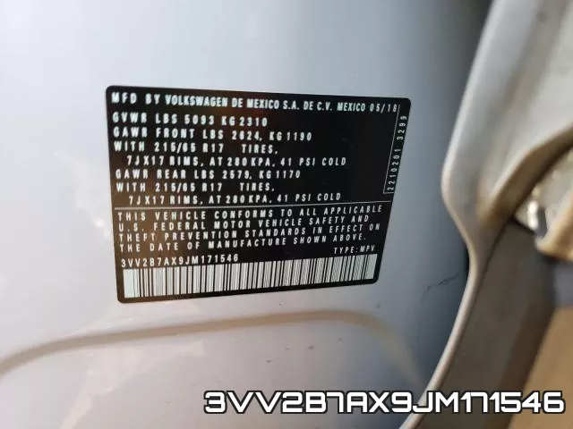 3VV2B7AX9JM171546 фото 2