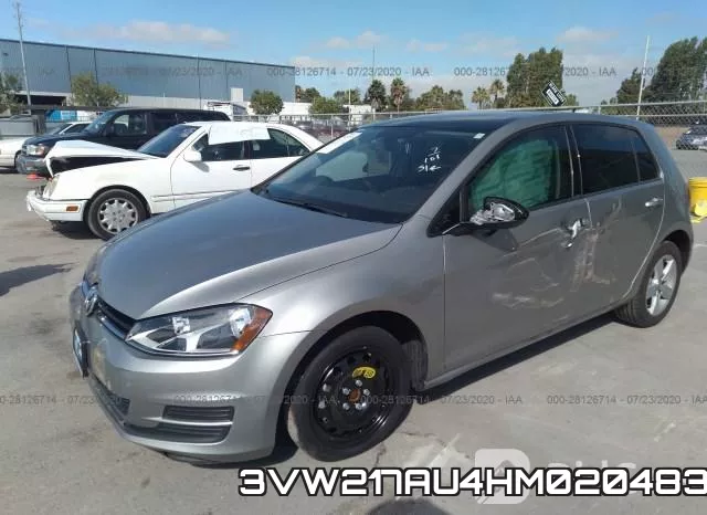 3VW217AU4HM020483 фото 3