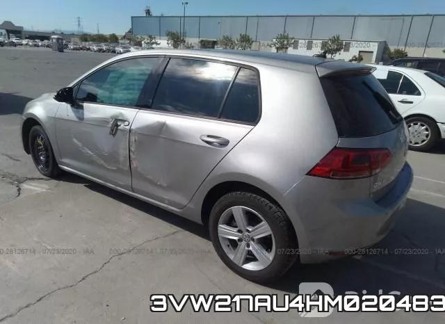 3VW217AU4HM020483 фото 4