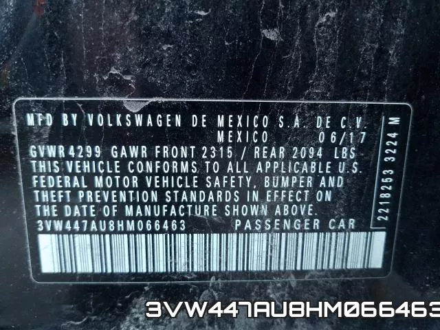 3VW447AU8HM066463 фото 2