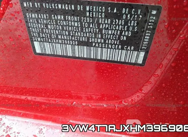 3VW4T7AJXHM396906 фото 10