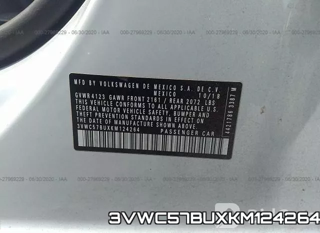 3VWC57BUXKM124264 фото 10