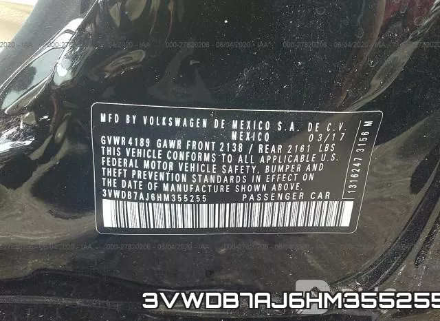 3VWDB7AJ6HM355255 фото 10
