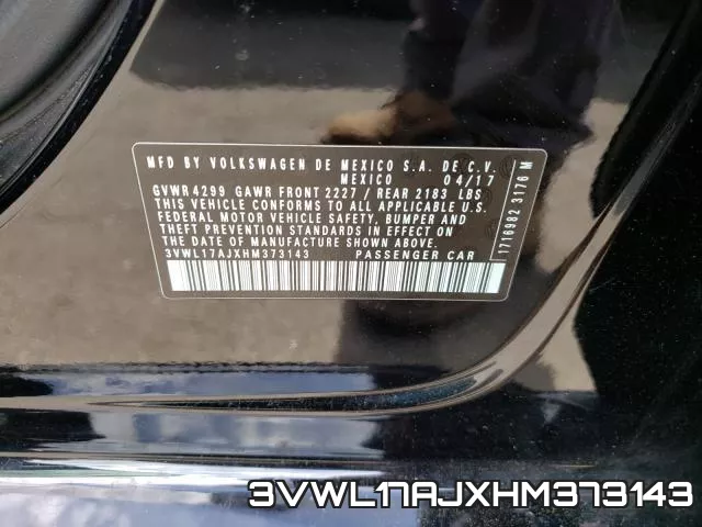 3VWL17AJXHM373143 фото 2