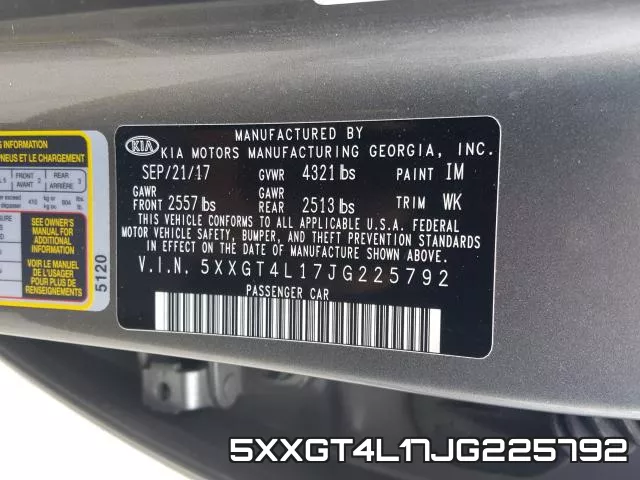 5XXGT4L17JG225792 фото 2