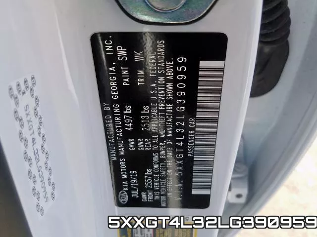 5XXGT4L32LG390959 фото 2