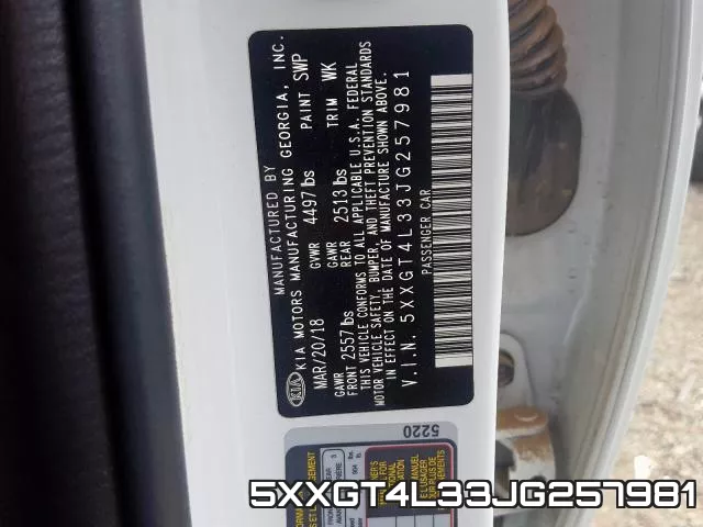 5XXGT4L33JG257981 фото 2
