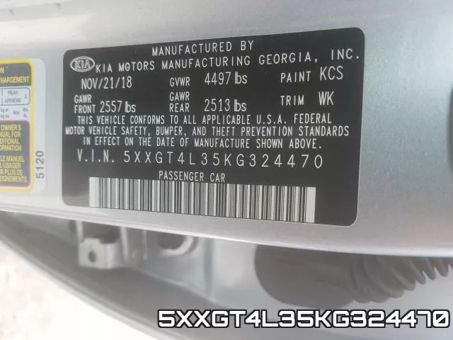 5XXGT4L35KG324470 фото 2