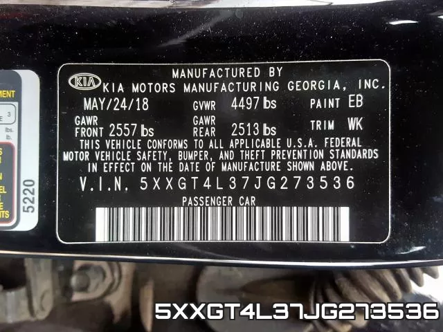 5XXGT4L37JG273536 фото 2