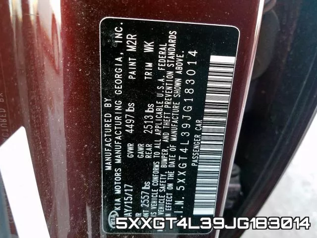 5XXGT4L39JG183014 фото 2