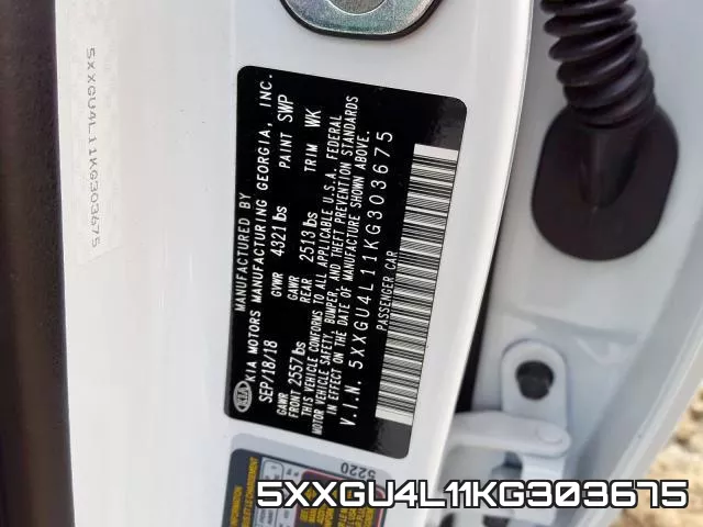 5XXGU4L11KG303675 фото 2