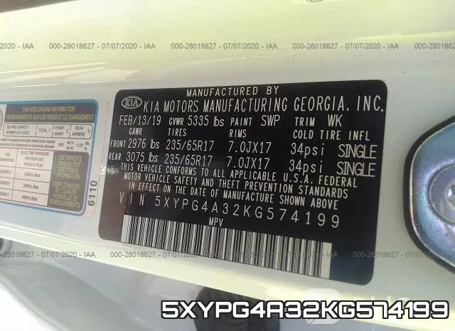 5XYPG4A32KG574199 фото 9