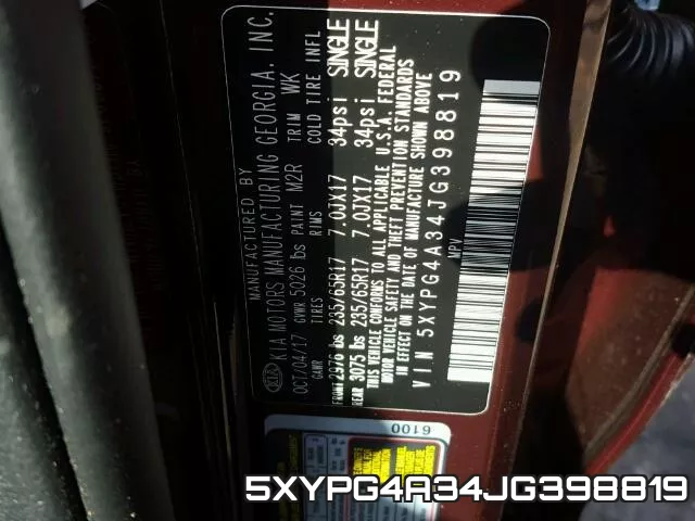 5XYPG4A34JG398819 фото 2