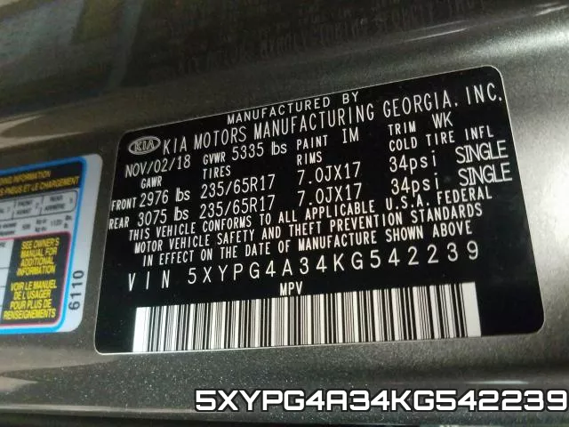 5XYPG4A34KG542239 фото 2