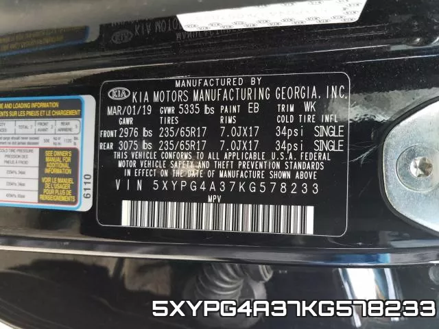 5XYPG4A37KG578233 фото 2