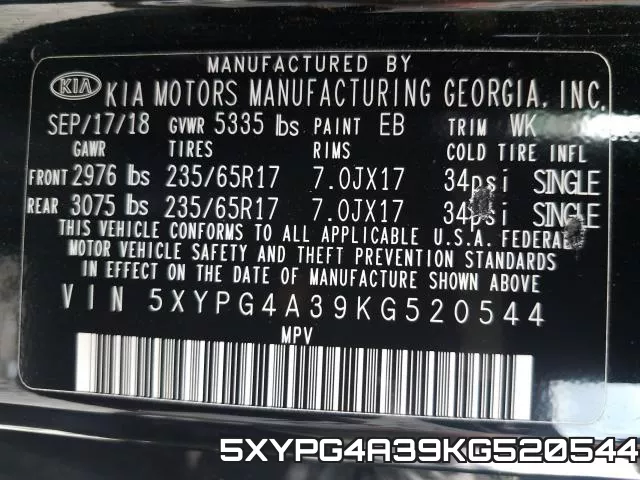 5XYPG4A39KG520544 фото 2