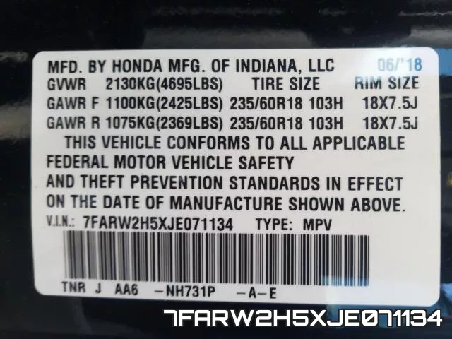 7FARW2H5XJE071134 фото 2