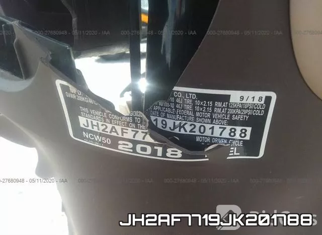 JH2AF7719JK201788 фото 2