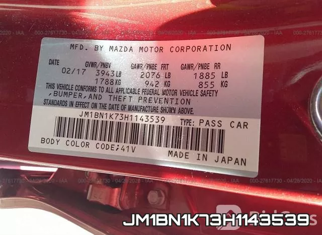 JM1BN1K73H1143539 фото 10
