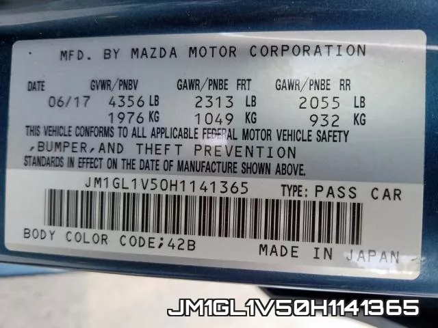 JM1GL1V50H1141365 фото 2