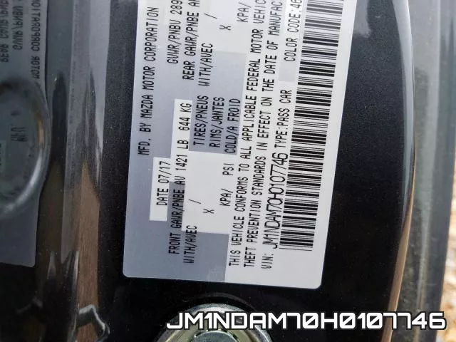 JM1NDAM70H0107746 фото 2