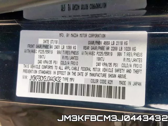 JM3KFBCM3J0443432 фото 2