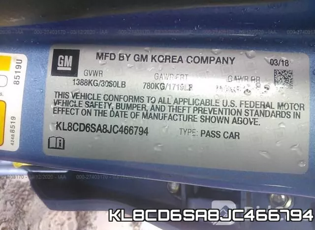 KL8CD6SA8JC466794 фото 10
