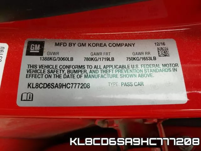 KL8CD6SA9HC777208 фото 2