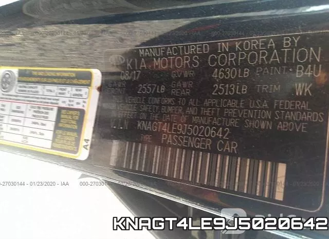 KNAGT4LE9J5020642 фото 10