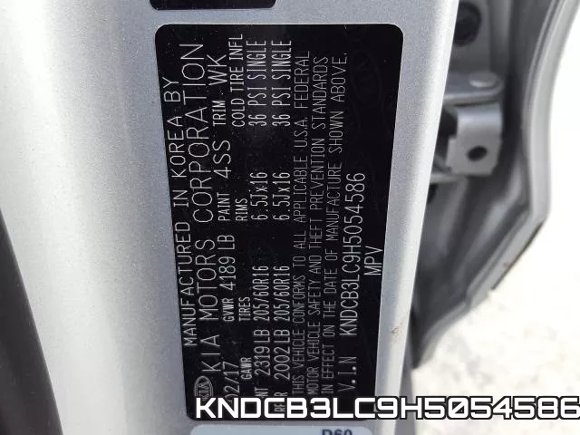 KNDCB3LC9H5054586 фото 2