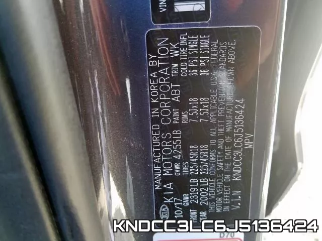 KNDCC3LC6J5136424 фото 2