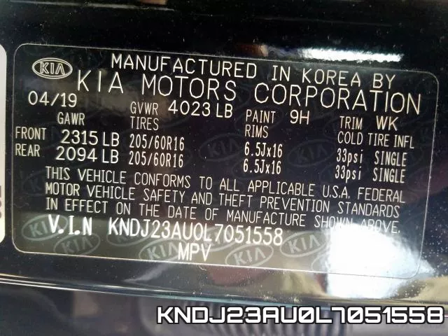 KNDJ23AU0L7051558 фото 2