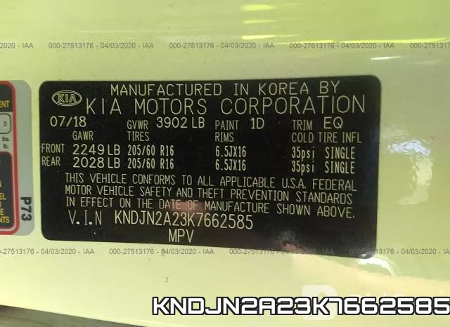 KNDJN2A23K7662585 фото 10
