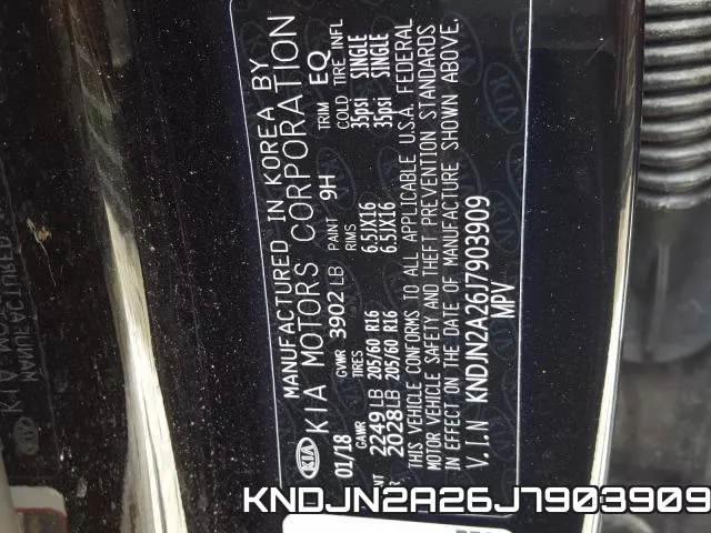 KNDJN2A26J7903909 фото 2
