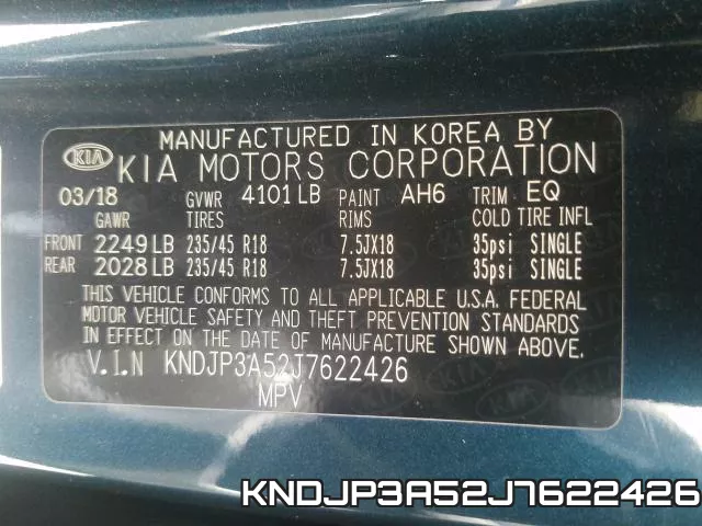 KNDJP3A52J7622426 фото 2