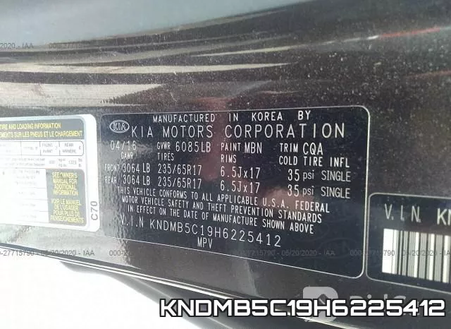 KNDMB5C19H6225412 фото 10