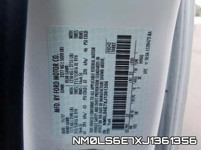NM0LS6E7XJ1361356 фото 2