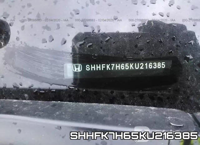 SHHFK7H65KU216385 фото 10