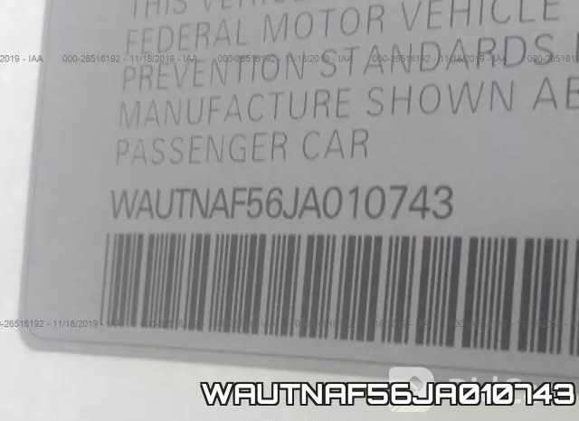 WAUTNAF56JA010743 фото 10