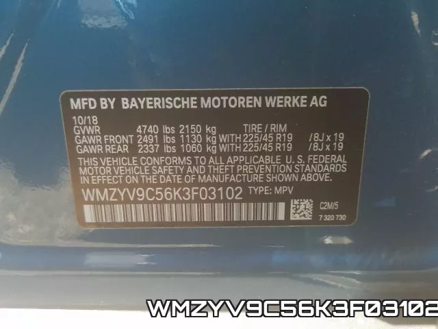 WMZYV9C56K3F03102 фото 2